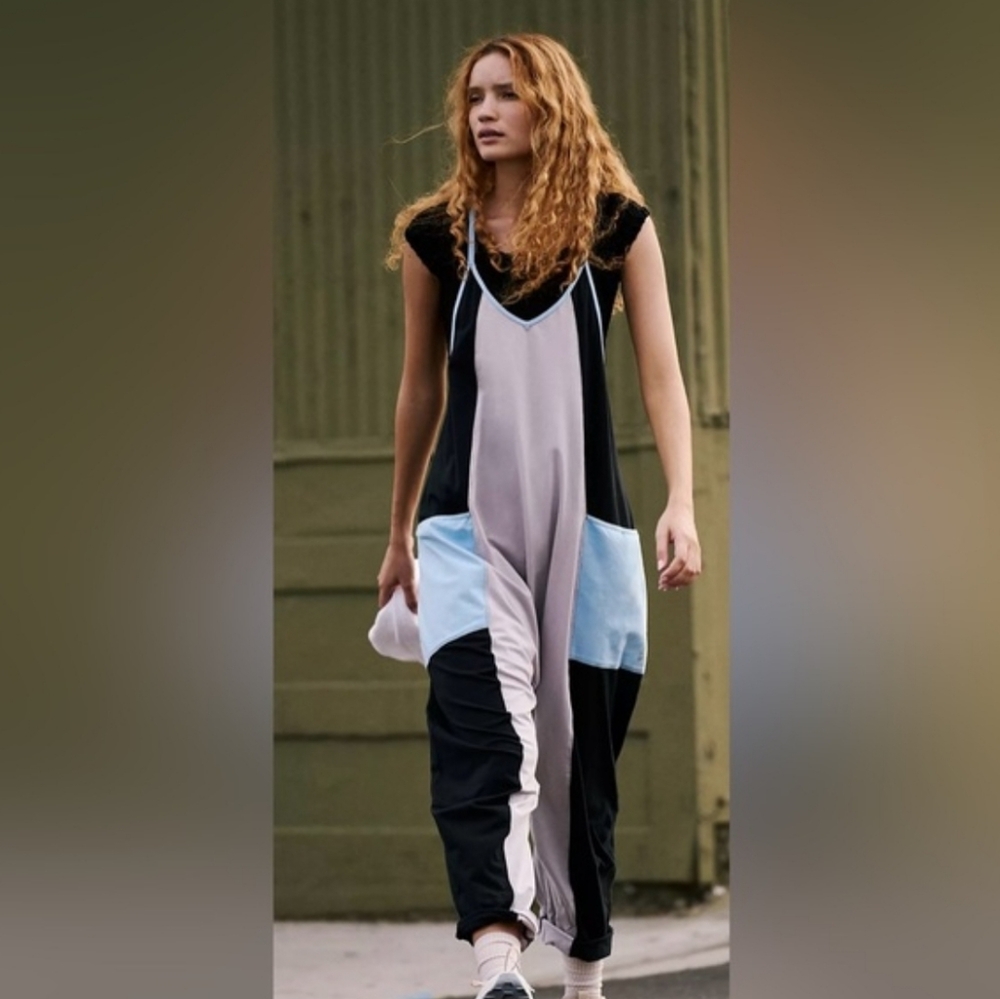 Free People Movement Hot Shot Colorblock Onesie Jumpsuit